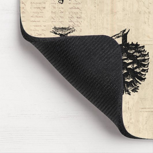 Tapis De Souris Hiver Pinecones Mousepad (Coin)