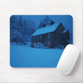 Tapis De Souris Hiver, scène de Noël (Avec souris)