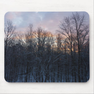 Tapis De Souris Hiver Sunrise I Pastel Paysage naturel