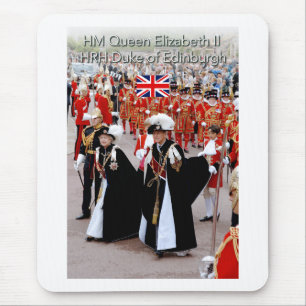 Tapis De Souris HM La reine et le prince Philip