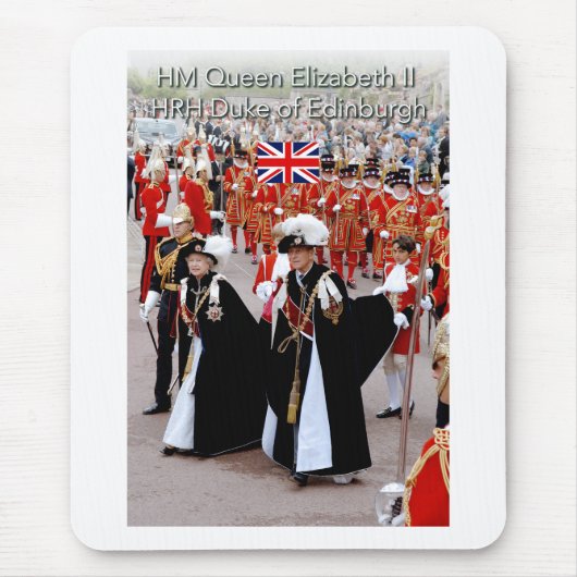 Tapis De Souris HM La reine et le prince Philip (Devant)