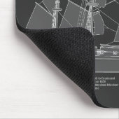 Tapis De Souris HMS Beagle - Grand navire - Modèle de livraison PB (Coin)