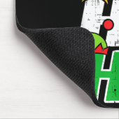 Tapis De Souris Ho Ho Baseball Elf Candy Cane Funny Christmas Srt (Coin)