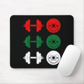 Tapis De Souris Ho Ho Ho Funny Dumbbell Christmas Weightlifting Gy (Avec souris)