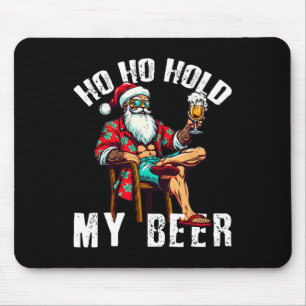 Tapis De Souris Ho Ho Tenez Ma Bière Père Noël Vintage Noël En Jui