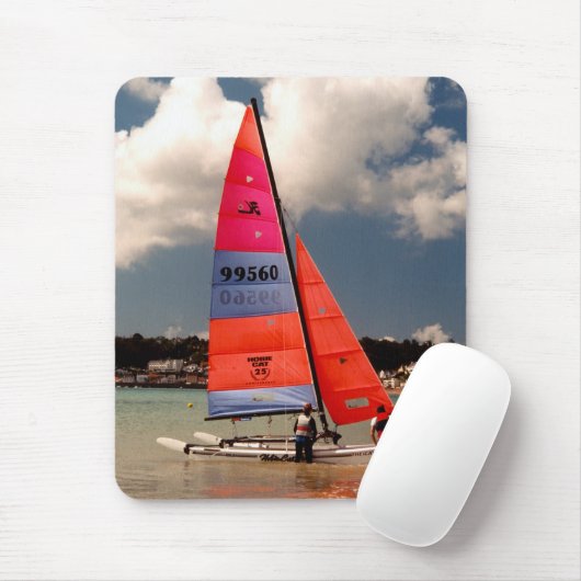 Tapis De Souris Hobie catamaran boat ready to sail mouse pad (Avec souris)