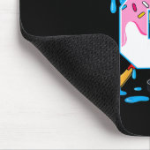 Tapis De Souris Hockey 8 Years Old Ice Cream Drip 8th Birthday Kid (Coin)