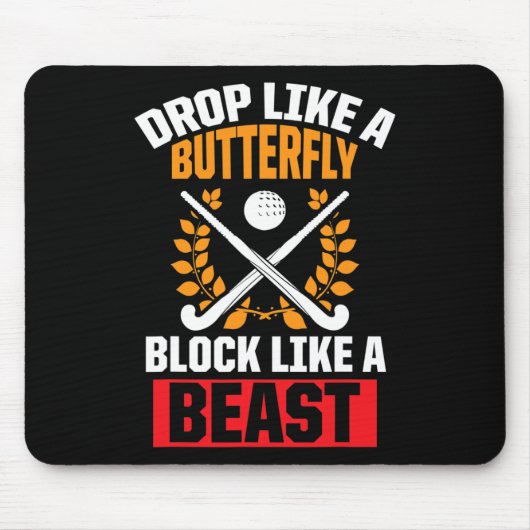 Tapis De Souris Hockey De Champ Amusant Drop Comme Un Bloc De Papi (Devant)