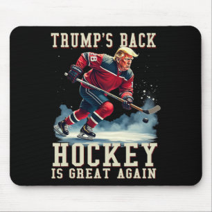 Tapis De Souris Hockey drôle joueur Trump Cool Vintage Hockey sur