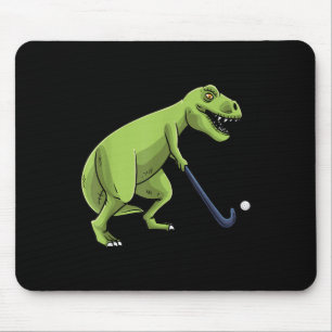 Tapis De Souris Hockey sur gazon Dinosaure T-rex Joueur Hommes Fem