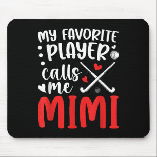Tapis De Souris Hockey sur gazon Mimi grand-mère fière joueuse de