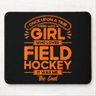 Tapis De Souris Hockey sur gazon Une fille qui aimait le hockey su