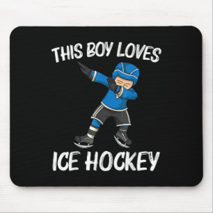 Tapis De Souris Hockey sur glace amusant pour garçons enfants pati