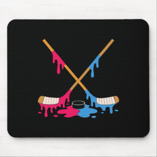 Tapis De Souris Hockey sur glace Drip Coloré Garçons Toupet