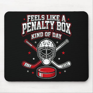 Tapis De Souris Hockey sur glace drôle se sent comme une boîte de