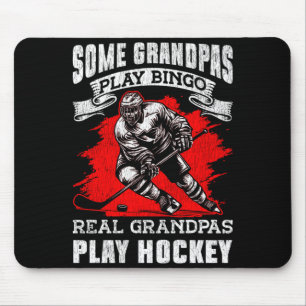 Tapis De Souris Hockey sur glace Grand-père vintage Certains grand
