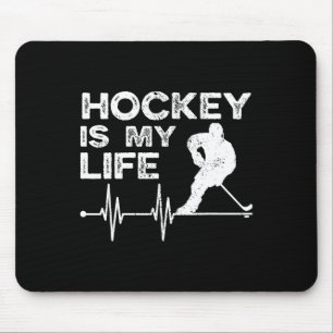 Tapis De Souris Hockey sur glace Le hockey vintage est ma vie