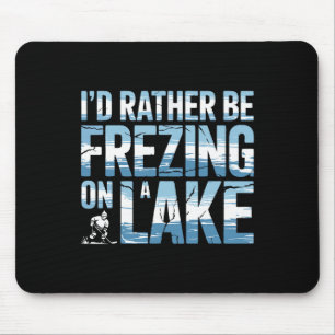 Tapis De Souris Hockey sur glace Plutôt geler sur un lac Shinny