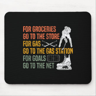Tapis De Souris Hockey sur glace Vintage Rétro Pour les courses Al