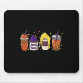 Tapis De Souris Hocus Pocus Citrouille Épice Latte Café Amour Chut (Devant)