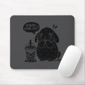 Tapis De Souris Holland Lop Rabbit And Boba Tea Funny Bunny Bubble (Avec souris)