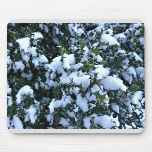 Tapis De Souris Holly couvert de neige (Devant)
