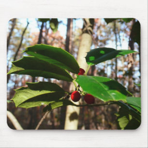 Tapis De Souris Holly Leaves