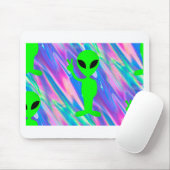 Tapis De Souris Hologramme alien (Avec souris)