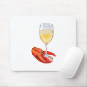 Tapis De Souris Homard et vin (Avec souris)