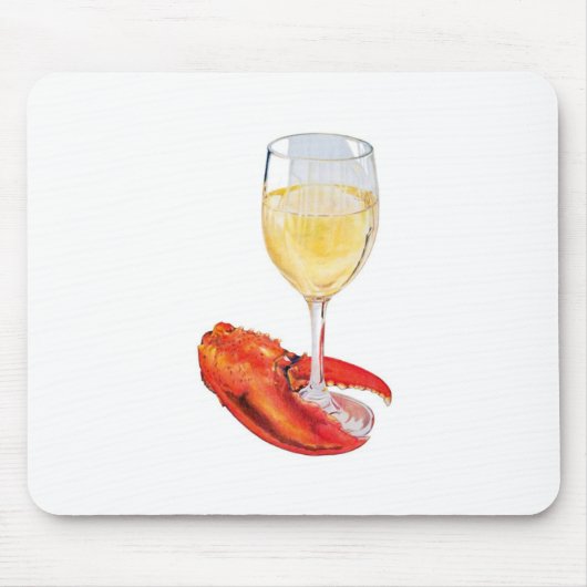 Tapis De Souris Homard et vin (Devant)