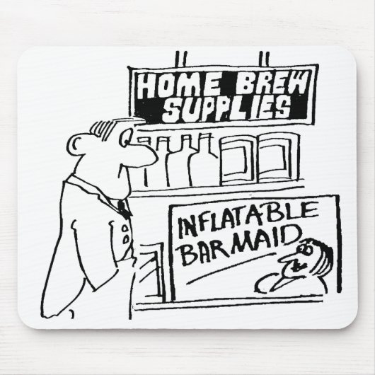 Tapis De Souris Home Brew Shop a gonflable Barmaid (Devant)
