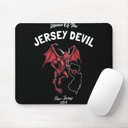Tapis De Souris Home Of The Jersey Devil New Jersey Usa Cryptid (Avec souris)
