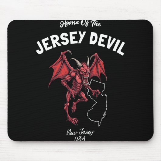 Tapis De Souris Home Of The Jersey Devil New Jersey Usa Cryptid (Devant)