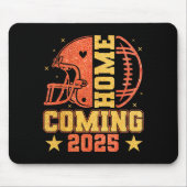Tapis De Souris Homecoming 2025 Hoco Football Mama Girl Orange Gol (Devant)