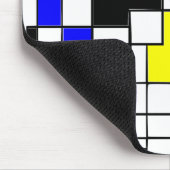 Tapis De Souris Hommage Random Carré À Mondrian (Coin)
