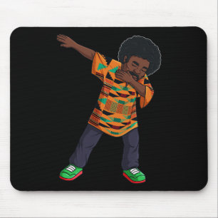 Tapis De Souris Homme afro-américain Dabing hommes JunetDix noir