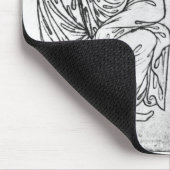 Tapis De Souris Homme assis, chevalier montant son cheval (Coin)