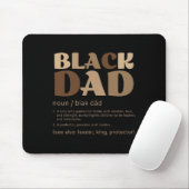 Tapis De Souris Homme Black Papa Melanin Définition Africain Améri (Avec souris)