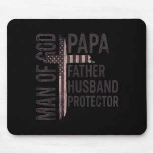 Tapis De Souris Homme de Dieu Papa Père Mari Protecteur Chrétien