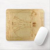 Tapis De Souris Homme de Vitruvian de da Vinci (Avec souris)