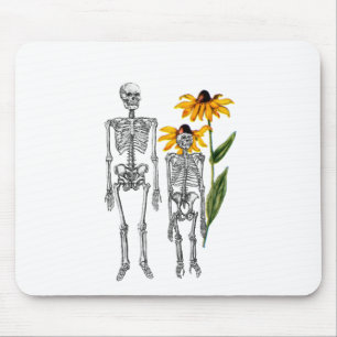 Tapis De Souris Homme drôle Chimpanzé Squelette Noir Eyed Susan