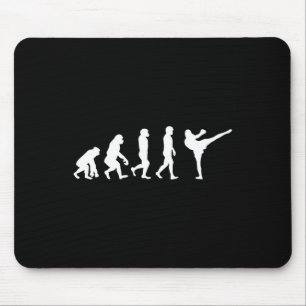 Tapis De Souris Homme drôle singe gorille évolution karaté boxe Ki