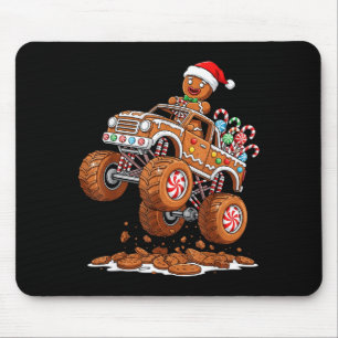 Tapis De Souris Homme en pain d'épice de camion monstre drôle de N