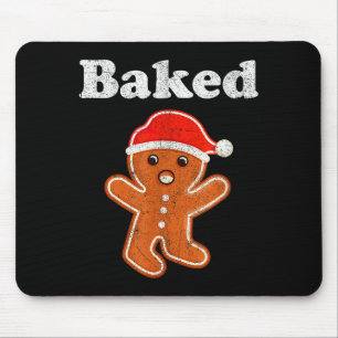 Tapis De Souris Homme en pain d'épices drôle Biscuit cuit Cuisine