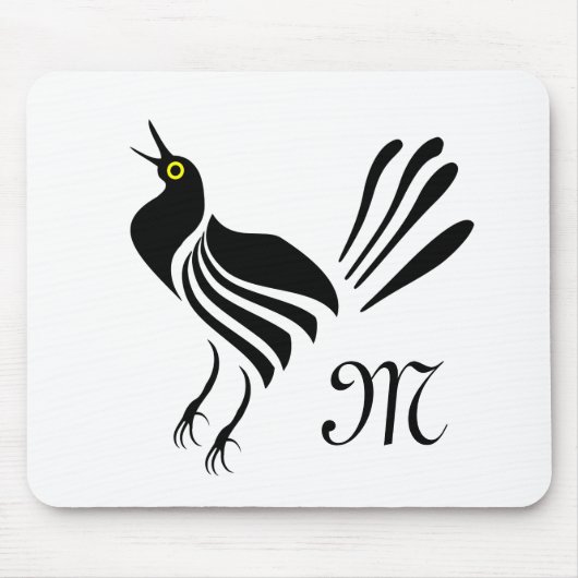 Tapis De Souris Homme Gracker Oiseau noir (Devant)