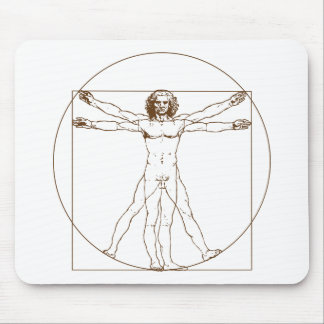 Tapis De Souris Homme Mousepad de da Vinci Vitruvian