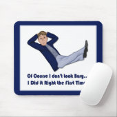 Tapis De Souris Homme occupé (Avec souris)