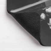 Tapis De Souris Homme tenant l'arme à feu (Coin)