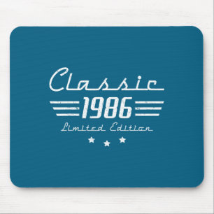 Tapis De Souris Hommes de 40 ans Voiture vintage Clic 1986 40e ann