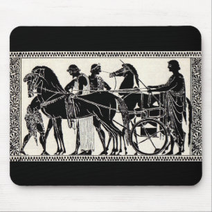 Tapis De Souris hommes et chevaux romains antiques